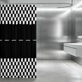 thumbnail image 3 of Erosebridal Checkered Flag Shower Curtain 72Wx72L, Racing Bathroom Curtain, Black White Checkered, 3 of 5