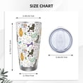 thumbnail image 4 of Salouo Colorful Poodle Dog Print 20oz Tumbler with Lid,Stainless Steel Vacuum Insulated Tumbler Durable Insulated Coffee Mug Thermal Cup with Splash Proof Sliding Lid-Straw Three-piece Set, 4 of 8