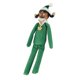 thumbnail image 3 of Muñeco de peluche de resina de elfo, muñeco de tacto suave, juguete decorativo para fiestas navideñas, decoración del hogar, jardín, C verde, 3 of 10