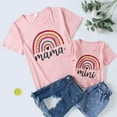 thumbnail image 2 of TAIAOJING Mommy and Me Outfits T Short Tops And Blouse Casual Kids Me Summer Clothes Shirt Outfits Sleeve Family Baby Mommy For Toddler Rainbow Tee Girls Girls Tops 3-4 Years, 2 of 9