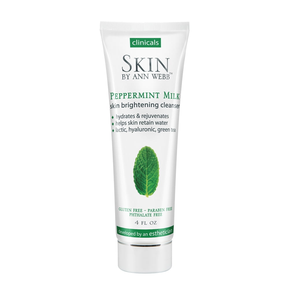 Skin by Ann Webb Peppermint Milk Cleanser Hydrating Face Wash Made