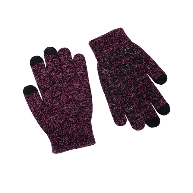Sonducket Guantes de punto Invierno Mujer Hombre Calentamiento de manos Cubierta Accesorio de ropa Pantalla táctil Punto Guante de dedos completos Tipo 1 guantes y mitones Tipo 3 Sonducket AP010237-03