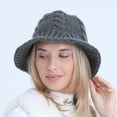 thumbnail image 5 of Straw Bucket Hat for Women - Y2K Style Beach Hat Packable Summer Women's Autumn And Winter Woolen Pot Hat Fashion And Cute Knitted Warm And Cold Fisherman Hat, 5 of 9
