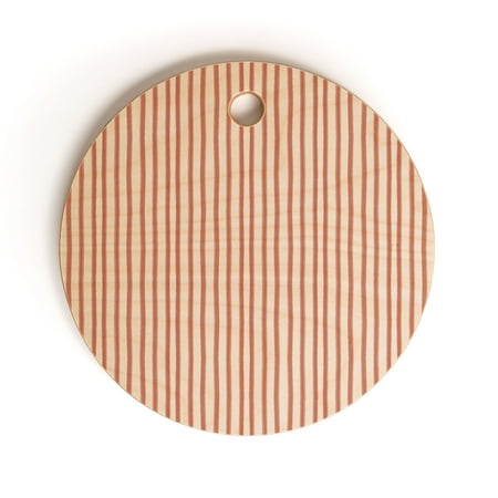 

Society6 Emanuela Carratoni Old Pink Stripes Round Cutting Board