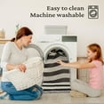 thumbnail image 3 of MatEssenz Waffle Bathroom Rug Set, Super Absorbent Quick-Drying Bath Mat, Machine Washable Non-Slip Backing Soft Rug for Bathroom Floor and Tub, 17"x24"+18"x30", 3 of 8