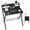 Black, variant on CONCETTA Folding Desk No Assembly Needed, 2-Tier Space Saving Laptop Desk with Shelf, Compact Computer Table for Apartment Dorm Home Office, Brown
