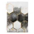 thumbnail image 7 of FORMRS 1-Subject Spiral Notebook 8" x 5" College Ruled 60 Refillable Sheet A5 Hard Cover, Gray Hexagons, 7 of 7