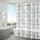 thumbnail image 2 of Cortina de Ducha Blanca de Secado rápido de 180 x 200 cm, Cortina de Ducha de Tela de poliéster Impermeable Lavable a máquina, Cortinas de baño semitransparentes, 2 of 5