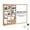 90x120cm, variant on Lorelo Dry-Erase Cork Board Combo, Magnetic Whiteboard And Bulletin Board Combination, Wooden Frame Vision Board with Markers Push Pins for Office Home School