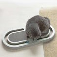 thumbnail image 3 of Folding Cat Scratch Board Polymers With Ball, Cat Home Scratcher, Corrugated Furniture Protector, Kitten Cardboard Claw, Cat Toy, 3 of 5