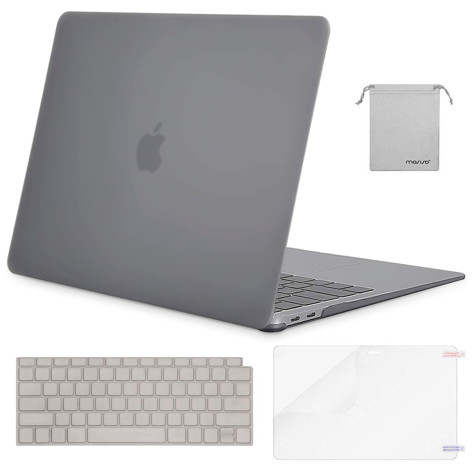 Light Purple MOSISO MacBook Air 13 inch Case 2019 2018 Release A1932 with Retina Display Plastic Hard Case Shell & Keyboard Cover Skin Only Compatible Newly MacBook Air 13 with Touch ID 