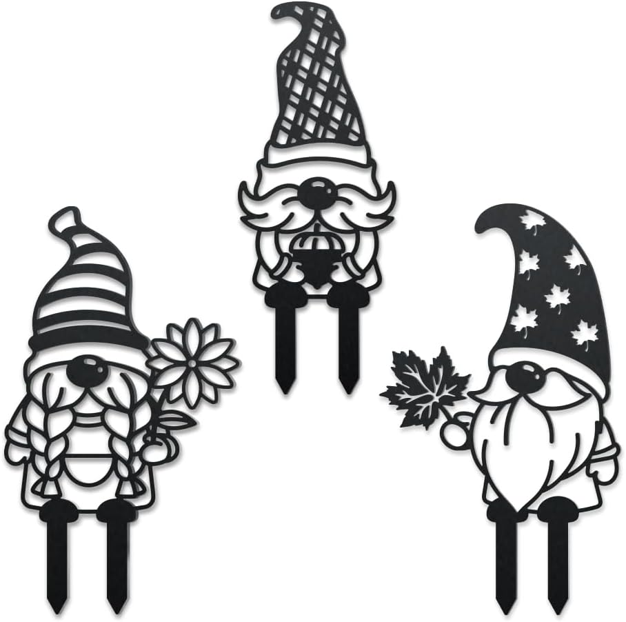 3 Styles Hummingbirds Metal Decorative Garden Stakes Funny Hummingbirds Flowers Metal Silhouette Statues Animal Garden Ornament Gifts Black Yard Art Decoration for Outdoor Backyard Patio Lawn