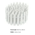 thumbnail image 2 of 3 Rolls White Plastic Dollhouse Fence Miniature Garden Border Outdoor Baby Yard Decor Exterior Grating, 2 of 6
