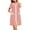 Red, variant on Sakmal Full Zip Moomoo Sleep Dress for Women Black Knee Length Comfy House Dress Short Sleeve Striped Nightgowns with Pockets