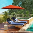 thumbnail image 4 of Costway 13 FT Large Patio Umbrella Outdoor Double-Sided Table Market Umbrella for Garden Orange, 4 of 10