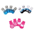 thumbnail image 4 of Calcetines para Perros Greeniant 4 Uds Control de Tracción Calzado Cálido Universal Protector Pequeño Mediano PT004860-03B, 4 of 6