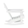 thumbnail image 4 of Westintrends Malibu Outdoor Rocking Chair Set of 4, All Weather Resistant Poly Lumber Classic Porch Rocker Chair, 350 lbs Support Patio Lawn Plastic Adirondack Chair, White, 4 of 9