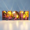 thumbnail image 2 of Light Up MOM DAD Board Sign DAD MOM Wall Hanging Plaque Sign Home Decor Birthday Gift for Mom and Dad, 2 of 6
