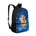 thumbnail image 2 of Uourmeti Capybara Print Backpack, Adjustable Buckle School Backpack 17 Inch Personalized Student Bookbag for Outdoor Travel, 2 of 6