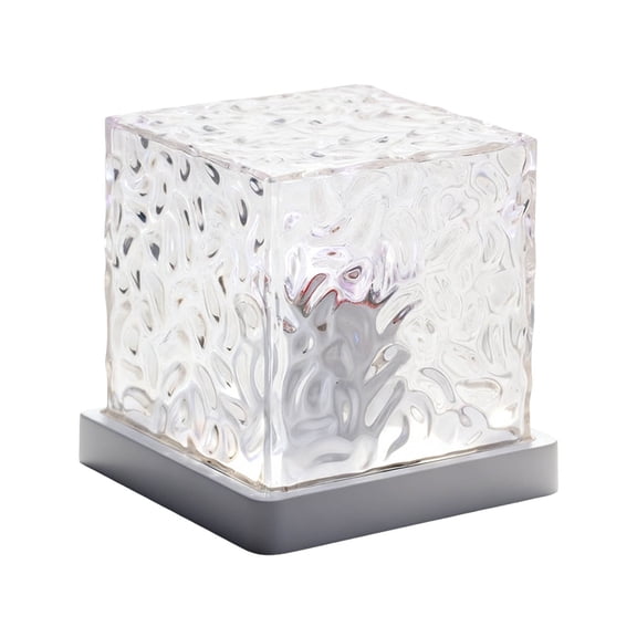 3D Ripple Wave Ambient Light Projector - Plug-in Night Light with Remote Control, 3 Color Soothing Mood Lighting for Bedroom, Yoga & Relaxation (11.5cm)