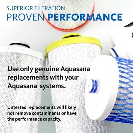 Remineralizer Replacement Filter for Aquasana OptimH2O Reverse Osmosis + Claryum 3-Stage Under Sink Water Filter System - White