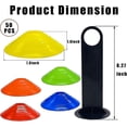 thumbnail image 2 of 50-pack Sports Cones, Plastic Agility Cones, Field Cone Markers With Holders For Training, Games, Basketball, Football, Kids, Sports, 2 of 5