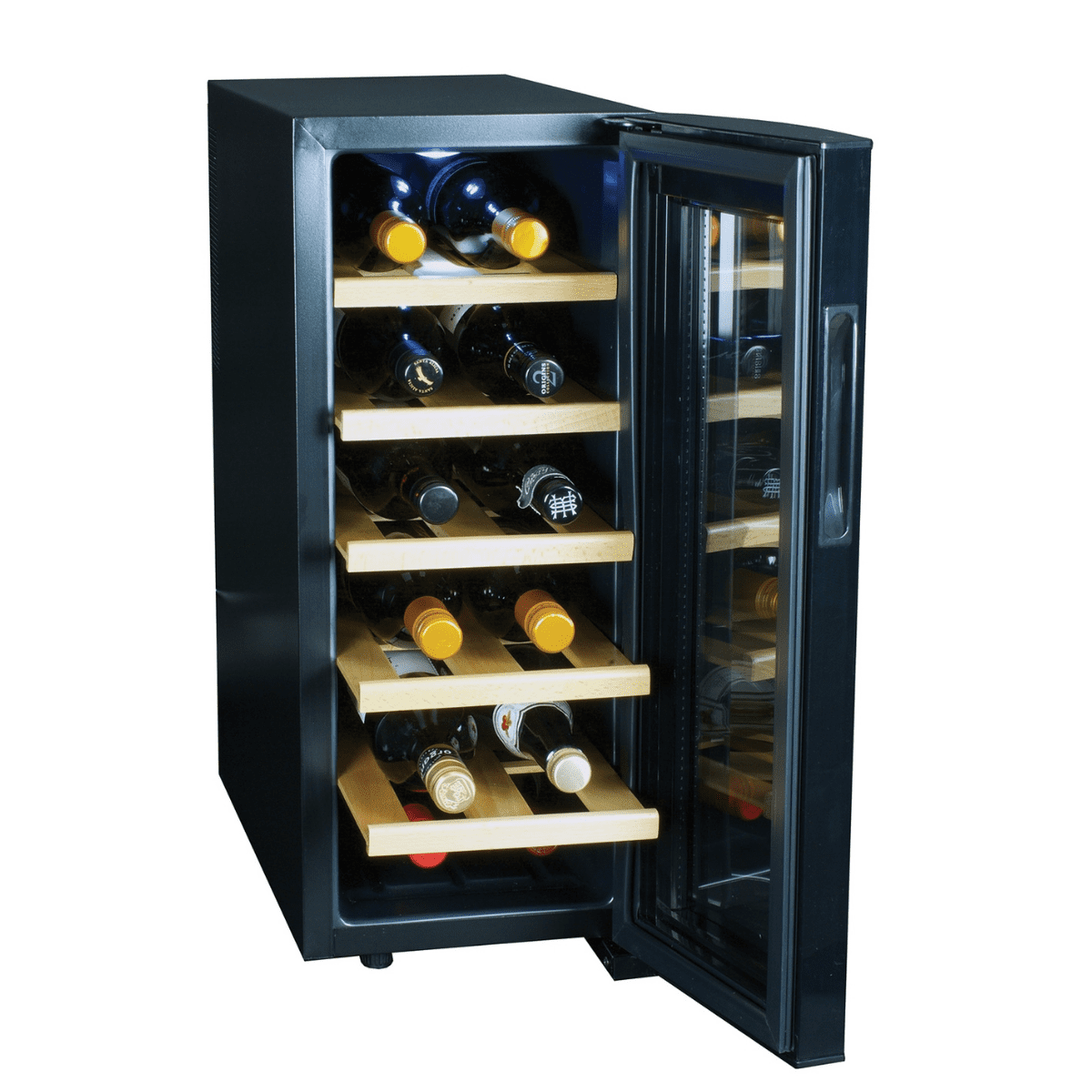 Koolatron Urban Series Deluxe 12 Bottle Wine Cooler Thermoelectric With Digital Temperature Controls Walmart Com Walmart Com
