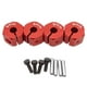 thumbnail image 2 of Adaptador de transmisión de bujes de rueda hexagonal de aleación de aluminio 4x con pasadores para SCX10 CC01 RC accesorios de coche todoterreno 9 mm rojo Yotijar Adaptador hexagonal para cubo de rueda, 2 of 7