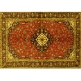 thumbnail image 1 of Ahgly Company Indoor Rectangle Persian Yellow Traditional Area Rugs, 7' x 10', 1 of 4