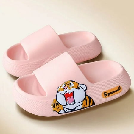

CoCopeanut 5cm Thick Sole Women Slippers Cute Princess Stickers Bathroom Beach Indoor Sandals 2022 Summer New Couple Slides Cool Shoes