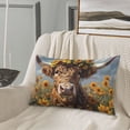 thumbnail image 6 of Fotbe Cute Cow Sunflower Crown A Pillow Cases - Envelope Closure - Luxury, Extra Soft, Cooling Pillow Covers - Wrinkle, Fade, Stain Resistant-16"x24", 6 of 8