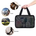 thumbnail image 4 of Bolso de aseo portátil Shower Caddy Moyad Mesh, negro, 4 of 7