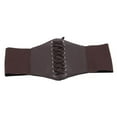thumbnail image 5 of MEICHEN Belt for Women, Graceful Lace Up Corset Belts Retro Elastic Wide Waistband Slim Fit Women's Accessory Belt, Fall Winter Fashion Accessories, 5 of 6