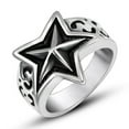 thumbnail image 6 of Stainless Steel Ring Men And Women Star Jewelry, 6 of 8