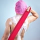 thumbnail image 5 of 2 toallas de ducha exfoliantes largas de doble cara con asas para hombres y mujeres, ideal para el baño diario y la limpieza profunda de la piel., 5 of 7