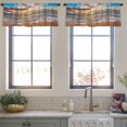 thumbnail image 4 of LALILO Kitchen Curtain Valance Road Great Mountain Mountain Rod Pocket Window Curtain 52"x 18" Set of 2, 4 of 7