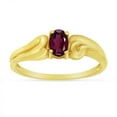 thumbnail image 1 of 14k Yellow Gold Oval Rhodolite Garnet Ring, 1 of 6
