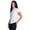 White, variant on RBX Active Women's Quick Drying Short Sleeve Workout Top with Mesh