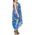thumbnail image 4 of HAPPY BAY Women's Swimwear Summer Wraps Beach Bikini Long Vacation Swim Cover up Pareos Bathing Suit Beachwear Sarong Coverups One Size Blue_D236, 4 of 5