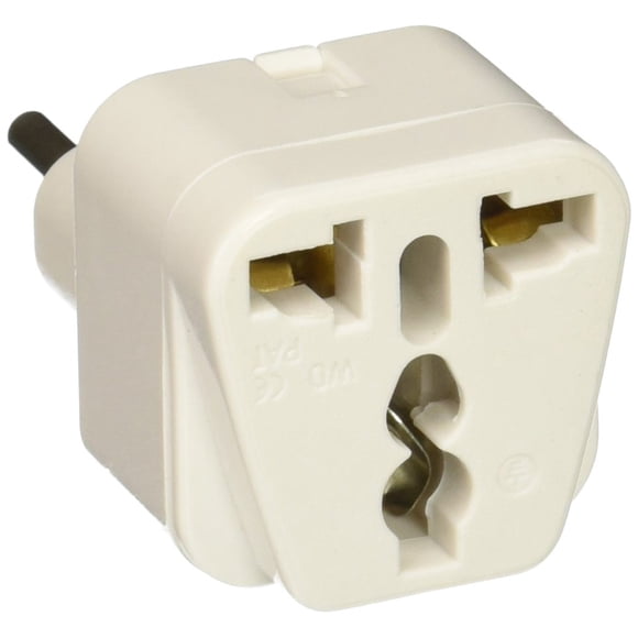Adaptador de enchufe universal tipo L para Italia, Uruguay y más