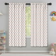 thumbnail image 5 of Blackout Kids Curtains,Red and Yellow Christmas Pattern Childrens Insulated Curtains Set Of 2,Bedroom Essentials,Toddler Room Decor 42"x63", 5 of 5
