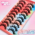 thumbnail image 2 of Pestañas 5/10 pares 3D Mink Lashes Fluffy Soft Wispy Volume Natural long E-girls Pestañas postizas Pestañas reutilizables Maquillaje de pestañas Tan Jianjun unisex, 2 of 2
