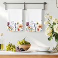 thumbnail image 2 of Spring Floral Kitchen Towels Set of 3, Colorful Botanical Summer Blooming Soft Microfiber Dish Towels, Absorbent Quick-Dry Washable Dishcloths for Kitchen Cleaning, Drying Dishes, 18x28 Inches, 2 of 9
