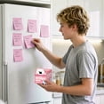 thumbnail image 4 of Glitter Sticky Notes, Waterproof Quick Dry Transparent Self-Adhesive Notes, Pull-Out Smooth Writing, No Residue Resealable Glitter Notes for Books, Planners, and Documents, 4 of 4