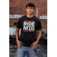 thumbnail image 4 of Ride MTB Mountain Bike Cyclist Plus Size Crewneck Graphic Tee Shirt Brisco Brands 2X, 4 of 5