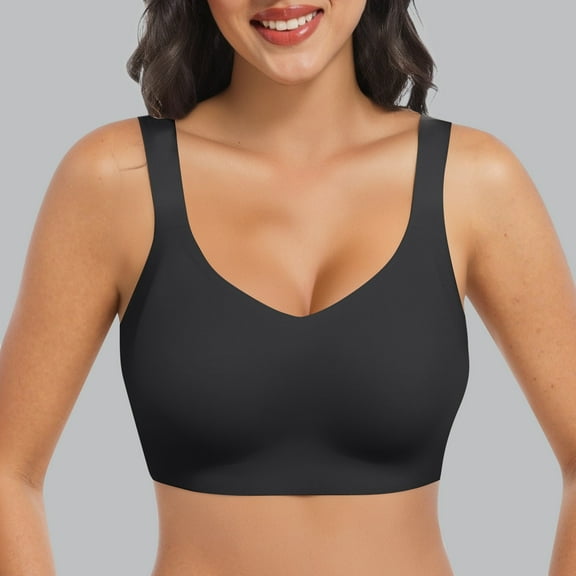 New Feeling Jelly Seamless Underwear Big Slim Back And Thin Sports Bra Womens Bras Comfortable The Running Girl Sports Bra No Underwire Push up Bras for Women Small Bras for Women 36c Push up Bras for