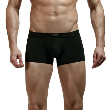 

thermal underwear for men long johns lingerie for women Men s Sexy Underpants Pure Color Breathable Patchwork Ice-silk Underwear