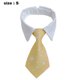 thumbnail image 2 of Piezas de pajarita ajustable para mascota a cuadros negro rojo mascota esmoquin formal traje corbata collar cachorro, 2 of 5