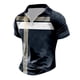 thumbnail image 4 of Camisa informal de manga corta a juego con rayas para hombre: diseño con solapa, fácil de combinar, 4 of 4