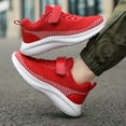 thumbnail image 6 of REDARER Kids' Breathable Running Shoes - Lightweight Mesh Sneakers with Color Block for Boys & Girls,Color:Q10 Red,Size:6-7 Years, 6 of 9